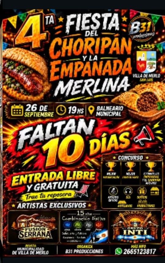 4° Fiesta del Choripan y la Empanada Merlina