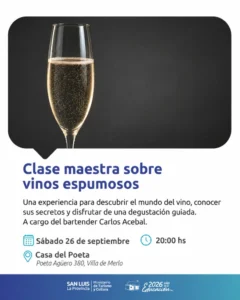 CLASE MAESTRA SOBRE VINOS ESPUMOSOS