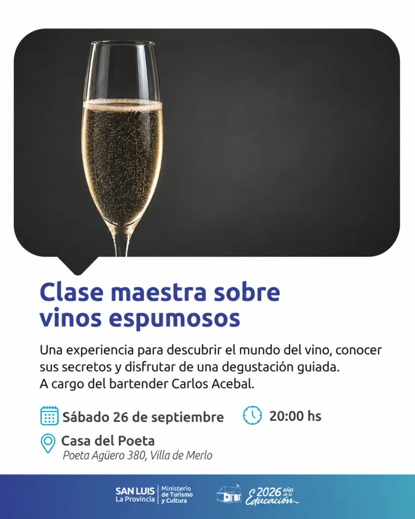 CLASE MAESTRA SOBRE VINOS ESPUMOSOS